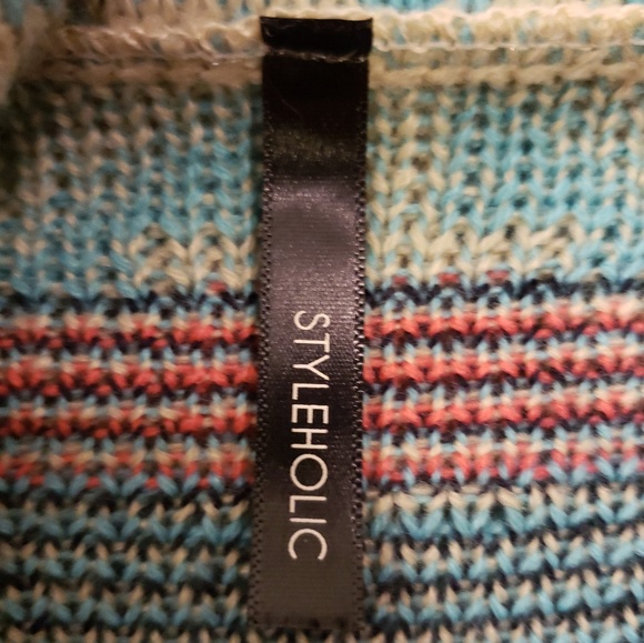 BEAUTIFUL AZTEC PRINT DRAPE FRONT CARDIGAN - Picture 3 of 5